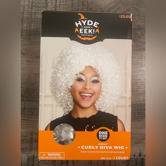 Hyde & Eek! Adult Curly Diva Wig - Picture 3 of 3